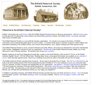 Tablet Screenshot of enfieldhistoricalsociety.org